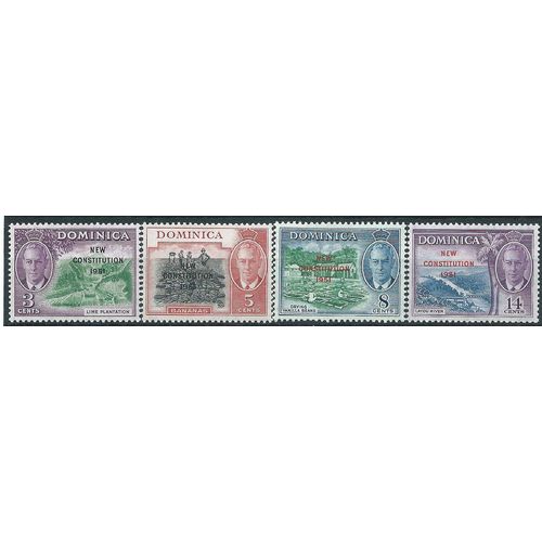 Dominica 1951 New Constitution Set SG135-138 Mounted Mint....
