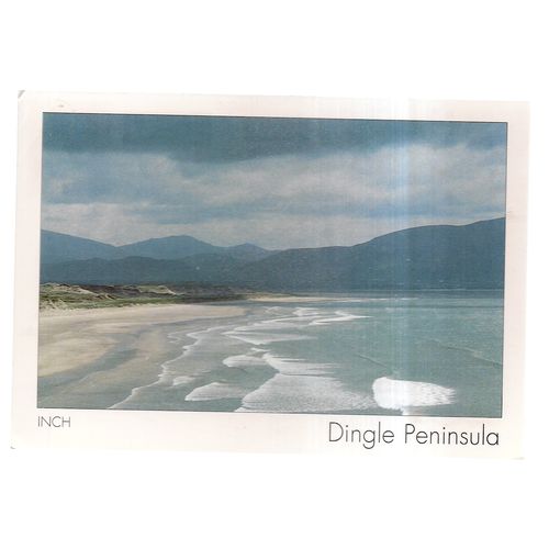 INCH, THE DINGLE PENINSULA, IRELAND used postcard a Puffin stamp =