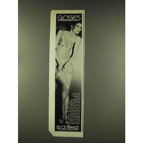 1977 Lily of France Glossies Bra and Brief Ad