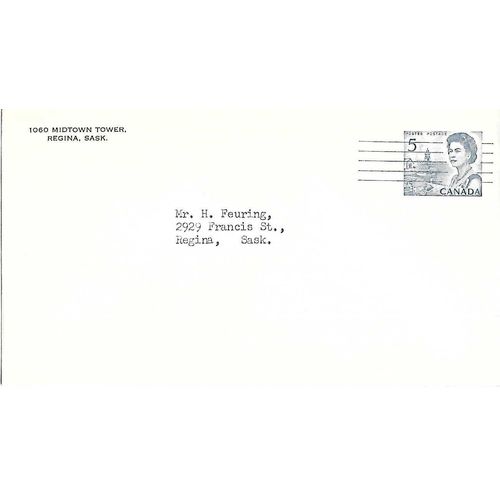 Canada #EN85d Elizabeth II Centenial Postal Envelope USED Precancelled