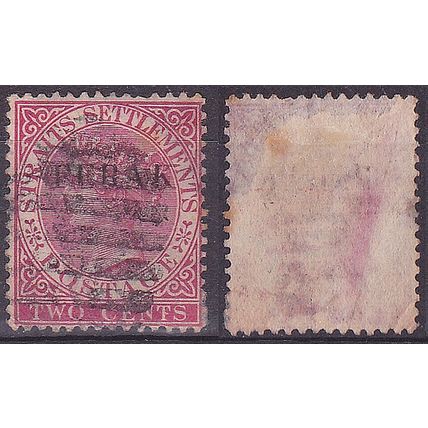 PERAK 1891 Queen Victoria 2c Bright Rose [SG19a] - GOOD USED