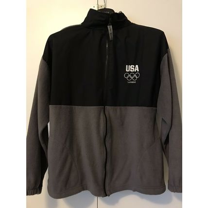 USA/ London Olympic Committee Wind Breaker Jacket Full-Zip Sz:XL Embroidered