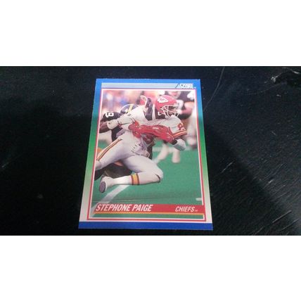1990 Score Football Card # 096 Stephone Paige Ex-Mt (6) Kansas City Chiefs