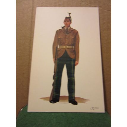 Private, THE ROYAL SCOTS.(Royal Regiment) No 2 Dress 1972 uniform postcard #