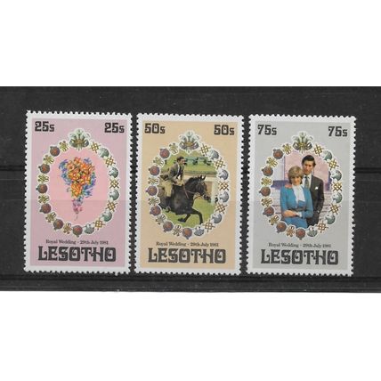 Lesotho.Royal Wedding set of 3.Unmounted Mint.March22