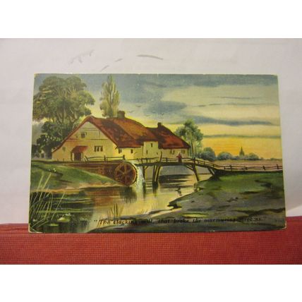 THE CLACKING MILL used antique postcard by D. F. & Co /