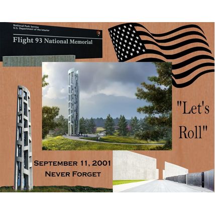 Flight 93 National Memorial Laser Engraved Wood Picture Frame Landscape (8 x10)