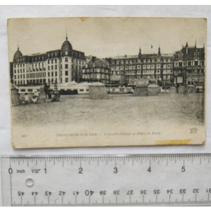 1918 postcard Trouville Sur Mer Trouville Palace et Hotel de Paris Army PO Frank