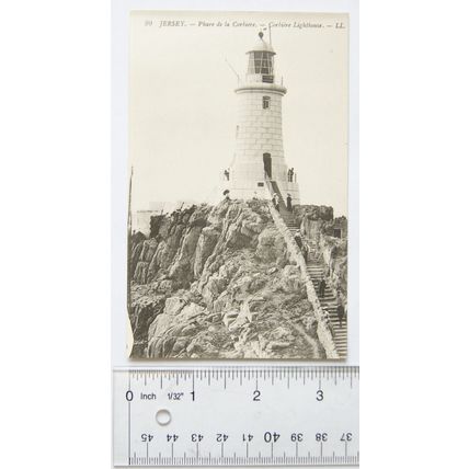 vintage postcard Jersey, Corbiere Lighthouse