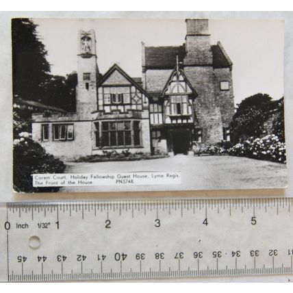vintage postcard Coram Court Holiday Fellowship Guest House, Lyme Regis