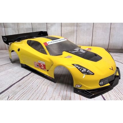 Chevrolet Corvette C7.R Custom Painted RC Body 1/8 (WB 14.17" 360mm) for GT2