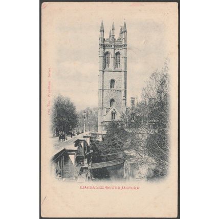 Magdalen Tower, Oxford, Oxfordshire, 1907 - Wyndham Series Postcard