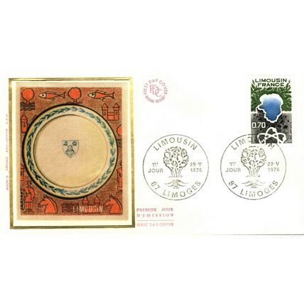 1976 Limousin, Limoges Postmark, France, FDC