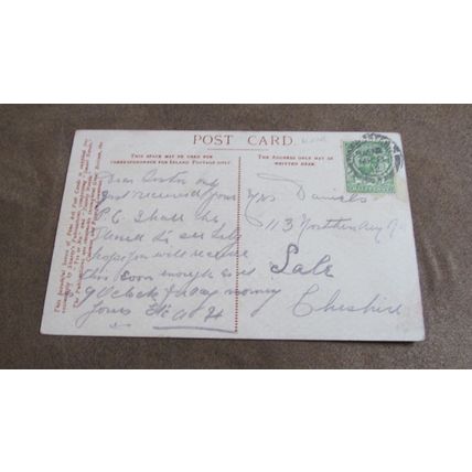 1912 fr Postcard - Fishing boat entering harbour - Ramsgate, Kent