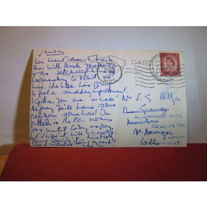 THE HARBOUR, BEMBRIDGE, ISLE OF WIGHT .used postcard bay series RP 1958 pm =