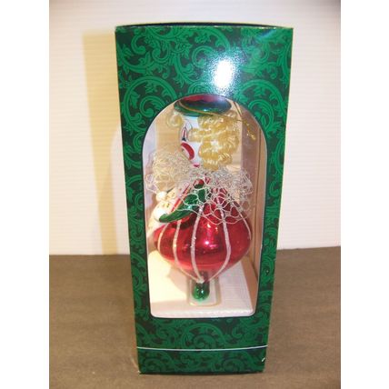 Mistletoe Magic Collection Hand Blown Glass Clown Ornament NIB