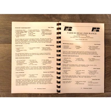 Oskaloosa Old Settlers' Cookbook - Old Time/Modern Recipes - Jefferson County KS