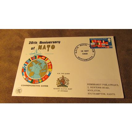 1969 Wessex GB Event Cover - NATO Naval Review, Portsmouth