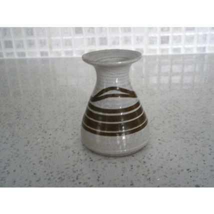Pog Bedford Studio Pottery Small Grey & Brown Bud Vase