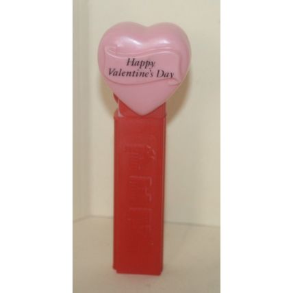 1998 Pez Happy Valentines Day Heart Pink Candy Dispenser