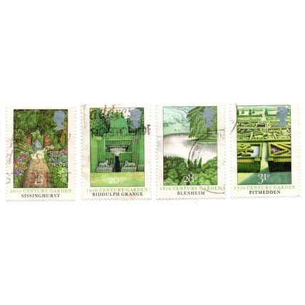 QUEEN ELIZABETH 11 G.B. SET OF 4 FINE USED BRITISH GARDENS STAMPS 1983 HINGED