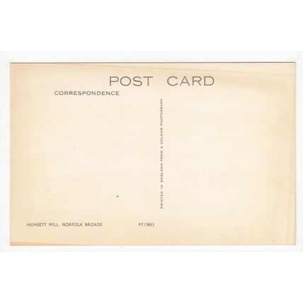 Hunsett Mill Postcard Norfolk Broads 13863