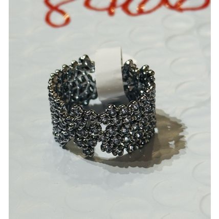 NWT Ring Bomb Party Sz9 RBP Full Wrap Hematite P Band Costume Jewelry