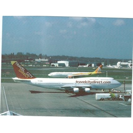 BOEING 747 AIRCRAFT TRAVEL CITY DIRECT . AT BIRMINGHAM AIRPORT CARD NO W 39