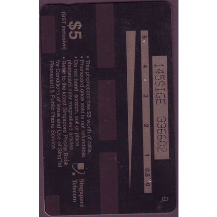 Good Mates Forever S'pore $5 Telephone Card (Used)