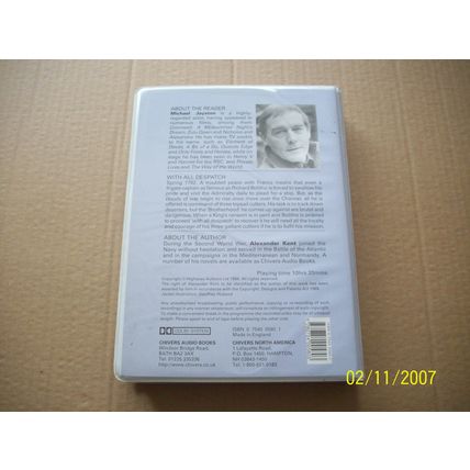 Alexander Kent-With All Despatch- Complete & Unabridged X8 Audio Cassettes