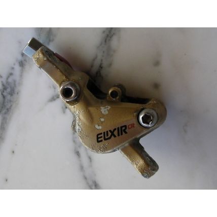 Avid Elixir CR Brake Caliper Gold and Red Anodized hydraulic disc no juicy 3 5 7