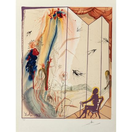 Salvador Dalí Three Plays by the Marquis de Sade 1969 Picture 2 Poster Canvas Mo