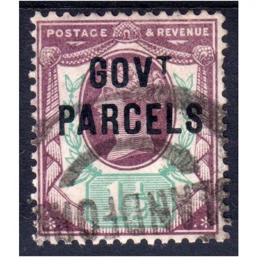 sg065 11/2d dull purple & pale green GOVt PARCELS very fine used
