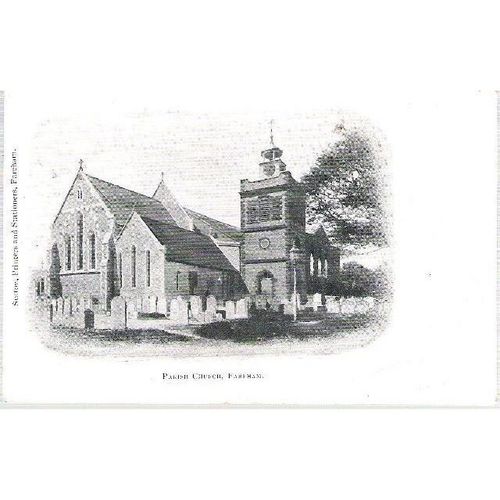 Fareham, Hampshire - Parish Church - early local postcard - 1903