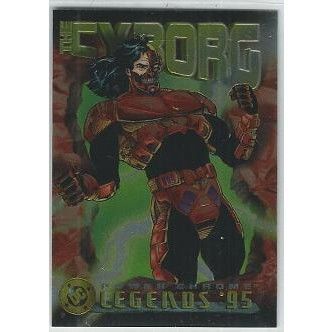DC ' POWER CHROME ' LEGENDS card #84 THE CYBORG