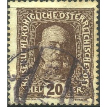 Austria 1916 - SG253 - 20h brown - Francis Joseph 1 - used