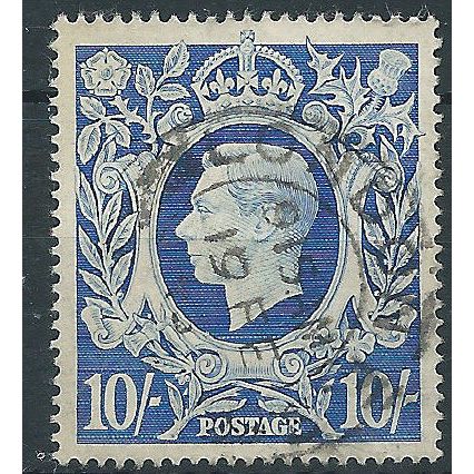 1942 SG478a 10/- Ultramarine Fine Used ..