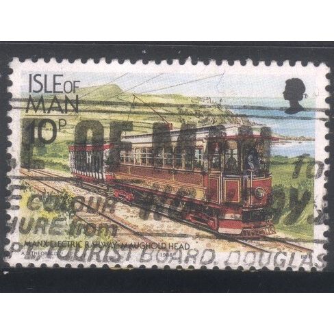 Isle of Man 1988 - SG369 - 10p - Douglas & Laxey Coast Electric Tramway.. - used