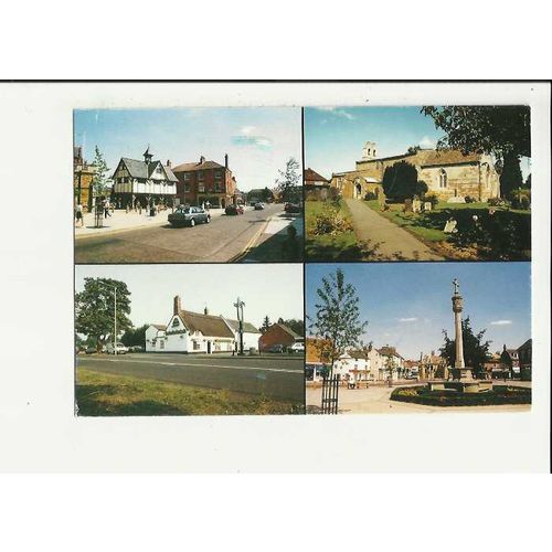 Leicestershire MARKET HARBOROUGH Multi-View Postcard by Heritage (MH-013)