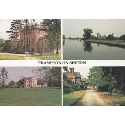 Frampton On Severn Water River Post Office Gloucester Postcard
