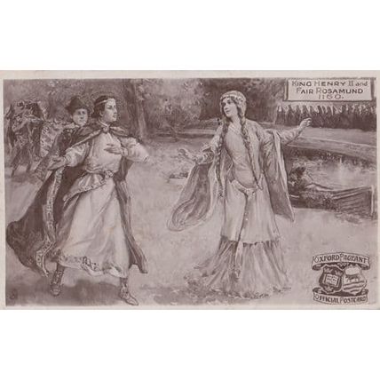 Henry 2nd Fair Rosamund Wife Antique 1908 Postcard