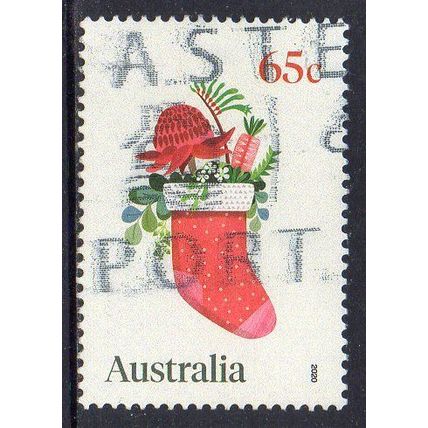 Australia 2020 Christmas - Xmas Stocking 65c Sheet Used