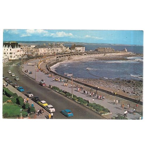 THE PROMENADE, PORTHCAWL, GLAMORGAN. used postcard 1973 pm =
