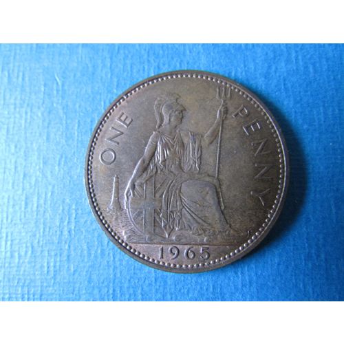 1965 QUEEN ELIZABETH II ONE PENNY FREE POST. (aa) AAB