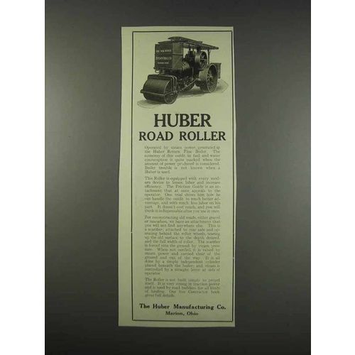 1913 Huber Road Roller Ad