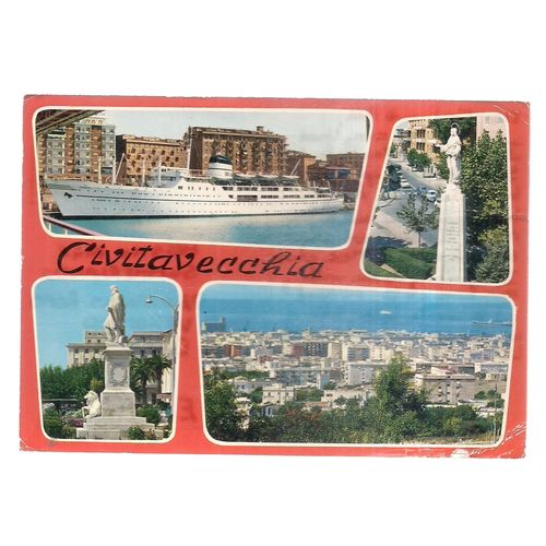 CIVITAVECCHIA ITALY used postcard 1976 postmark =