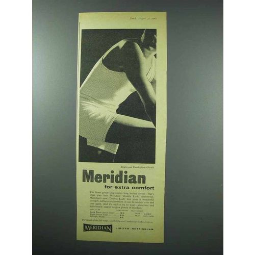 1960 Meridian Double Lock Underwear Ad - Comfort