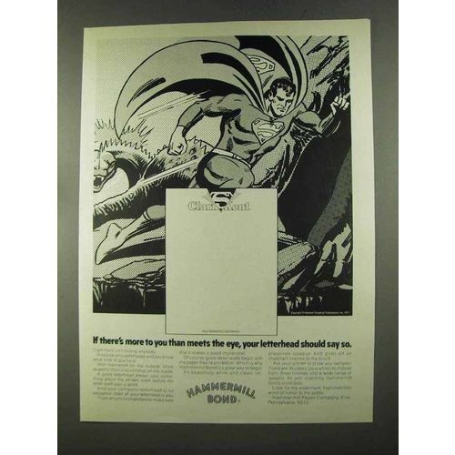 1972 Hammermill Bond Paper Ad - Superman