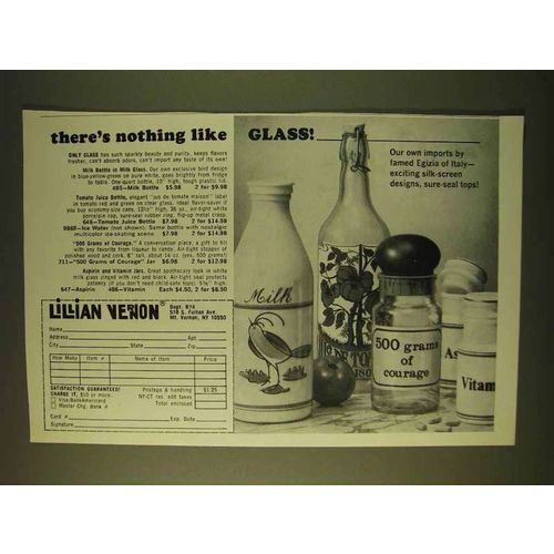 1979 Lillian Vernon Ad - Milk, Tomato Juice Bottle