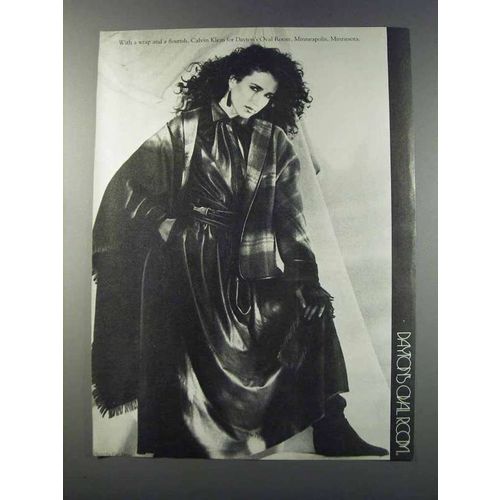 1981 Dayton's Oval Room Ad - Calvin Klein Fashion